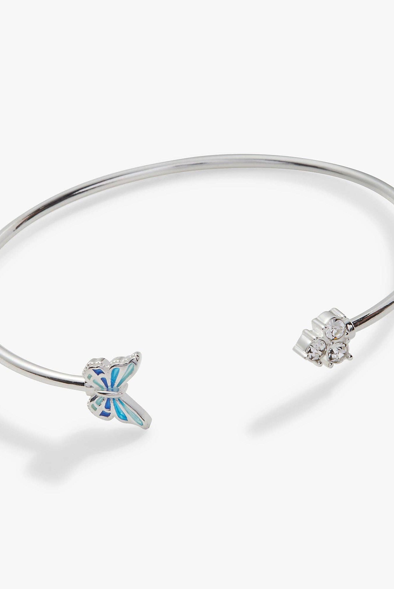 Butterfly Crystal Flex Cuff Bracelet-Bracelets-Dear Me Southern Boutique, located in DeRidder, Louisiana
