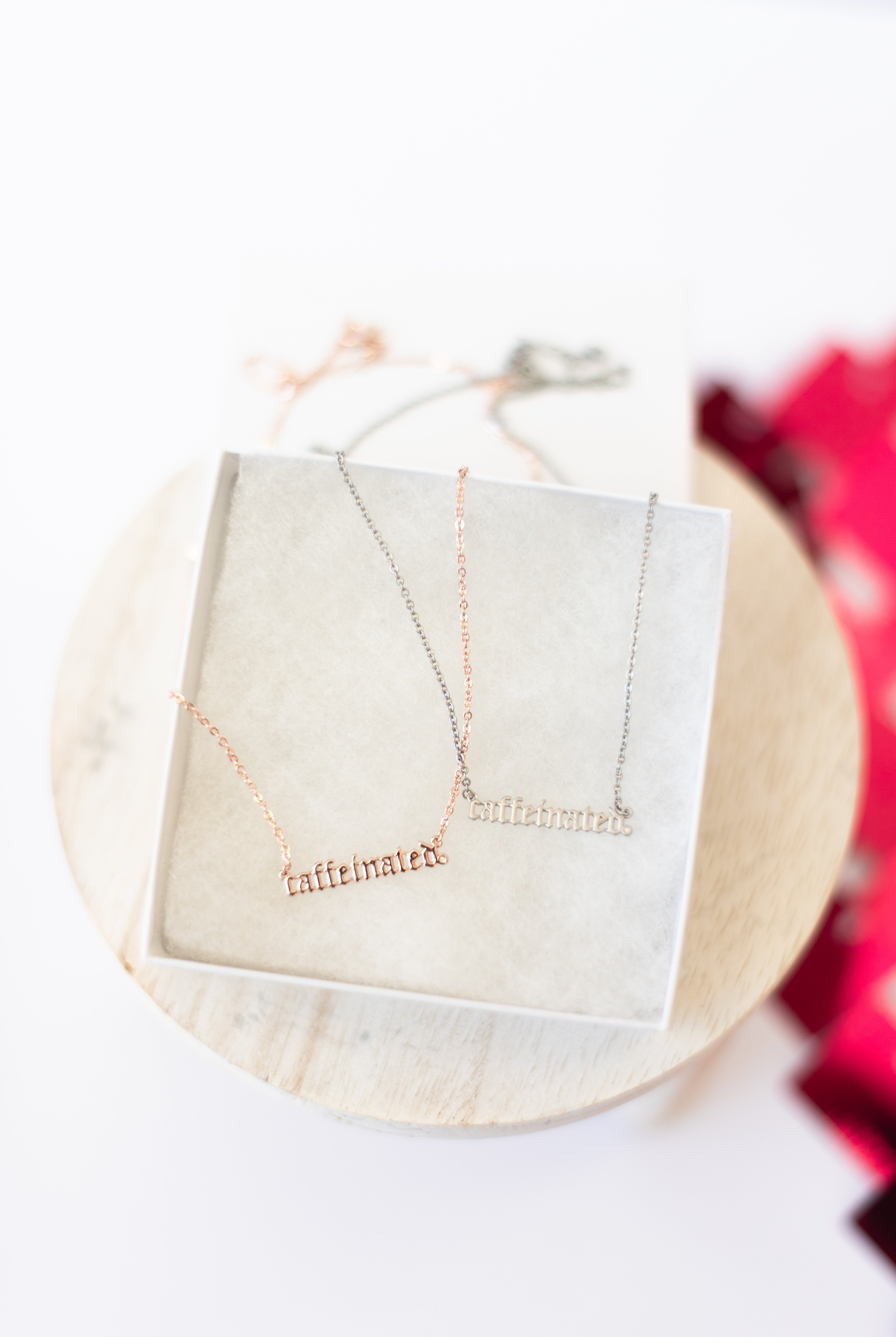 Caffeinated Necklace-Necklaces-Dear Me Southern Boutique, located in DeRidder, Louisiana