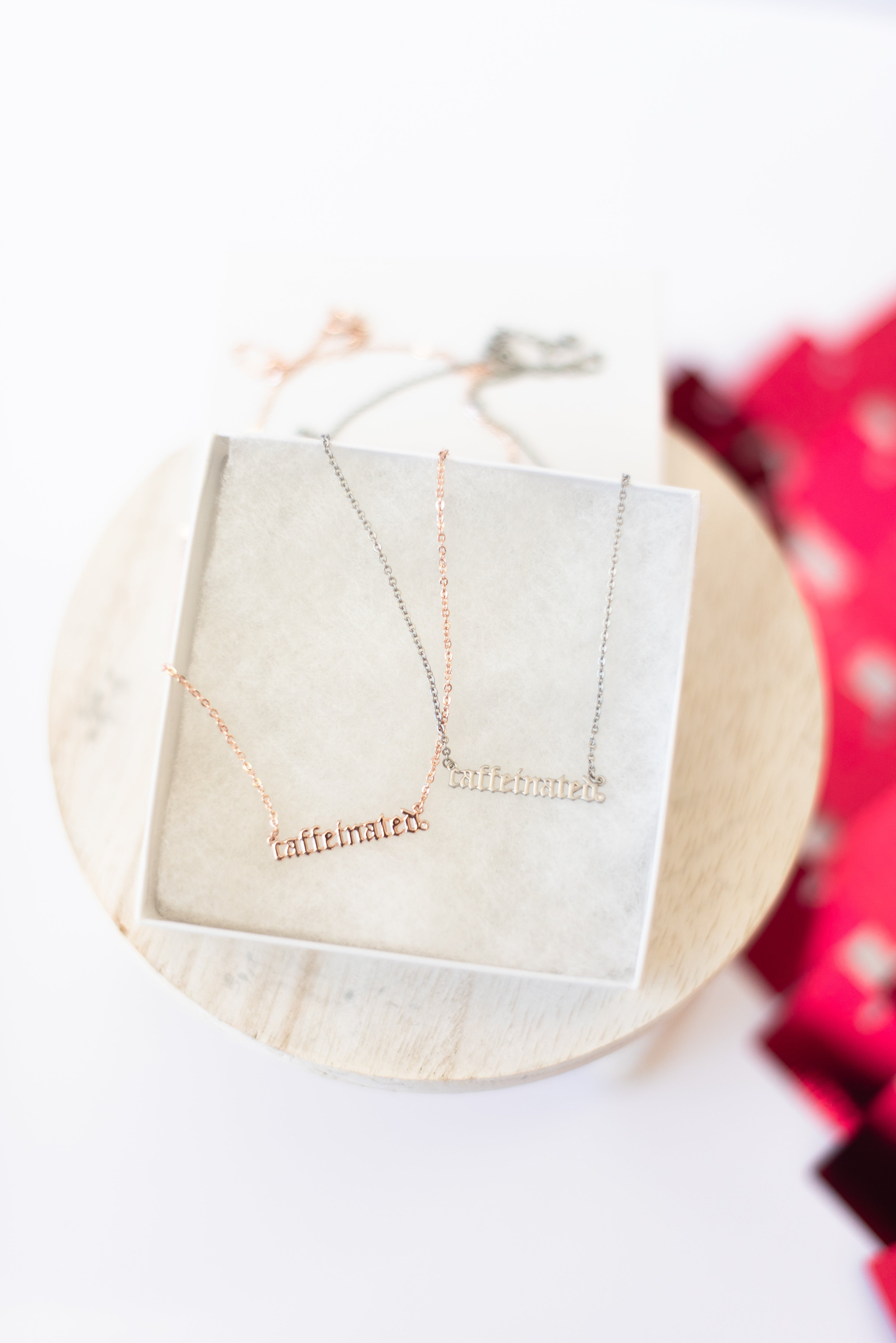 Caffeinated Necklace-Necklaces-Dear Me Southern Boutique, located in DeRidder, Louisiana