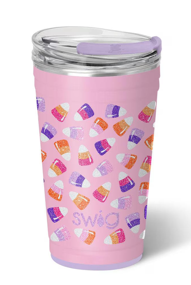 Candy Corn Swig 24oz Party Cup-Wine + Cocktails-Dear Me Southern Boutique, located in DeRidder, Louisiana