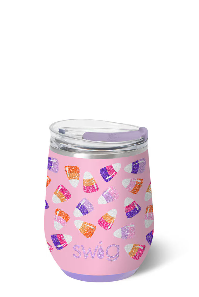 Candy Corn Swig Stemless Wine Cup-Wine + Cocktails-Dear Me Southern Boutique, located in DeRidder, Louisiana