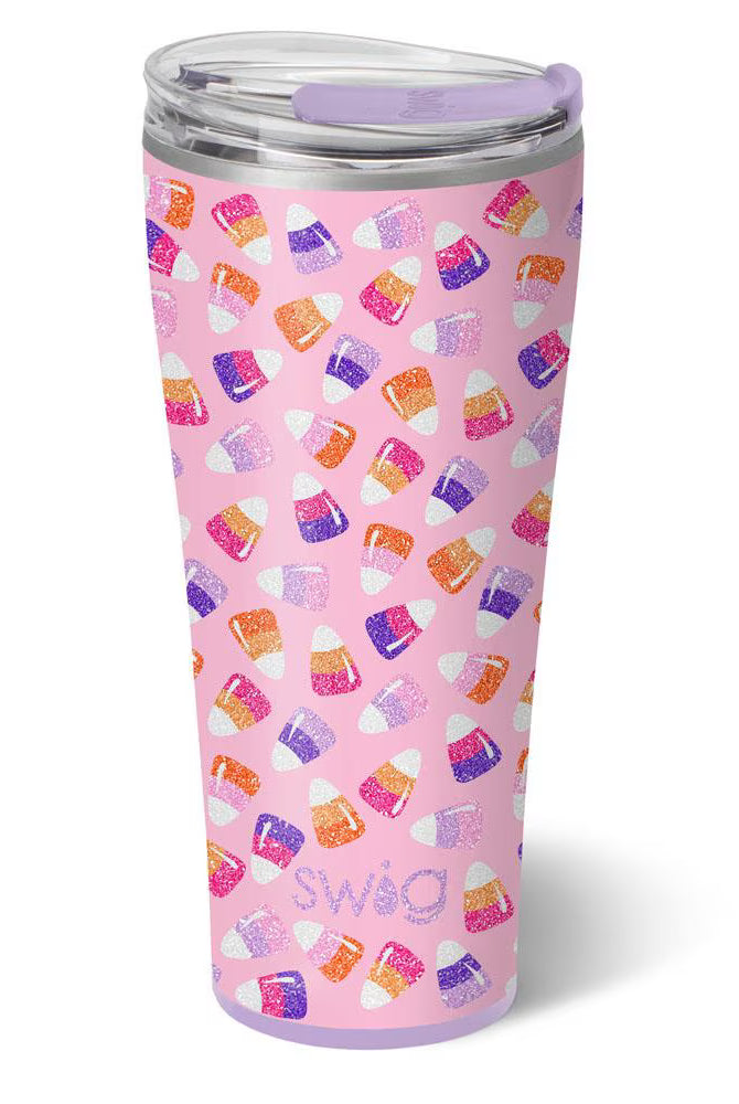 Candy Corn Swig Tumbler 32oz-Tumblers-Dear Me Southern Boutique, located in DeRidder, Louisiana