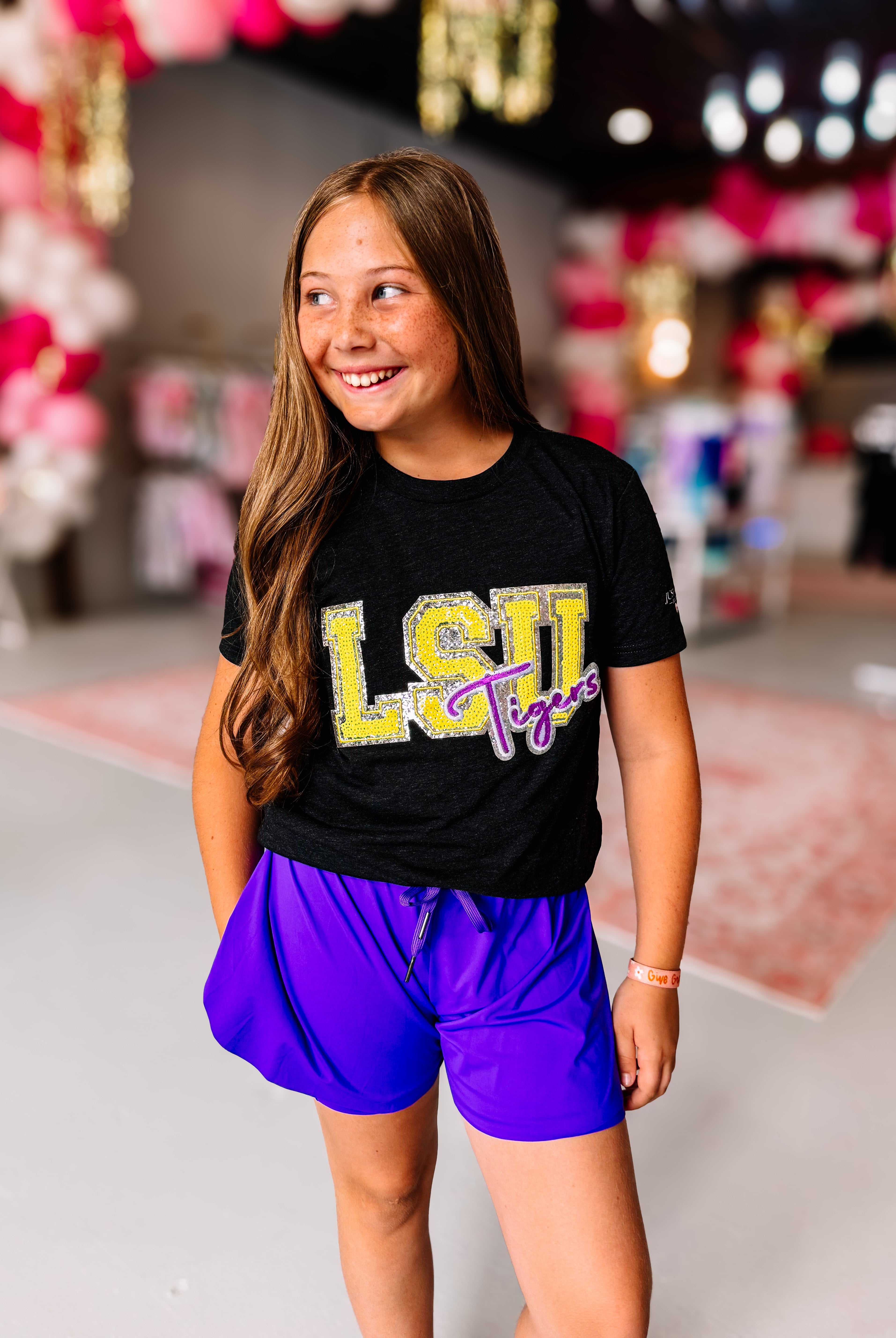 Charley Butterfly Shorts- Purple-JAG Shorts-Dear Me Southern Boutique, located in DeRidder, Louisiana