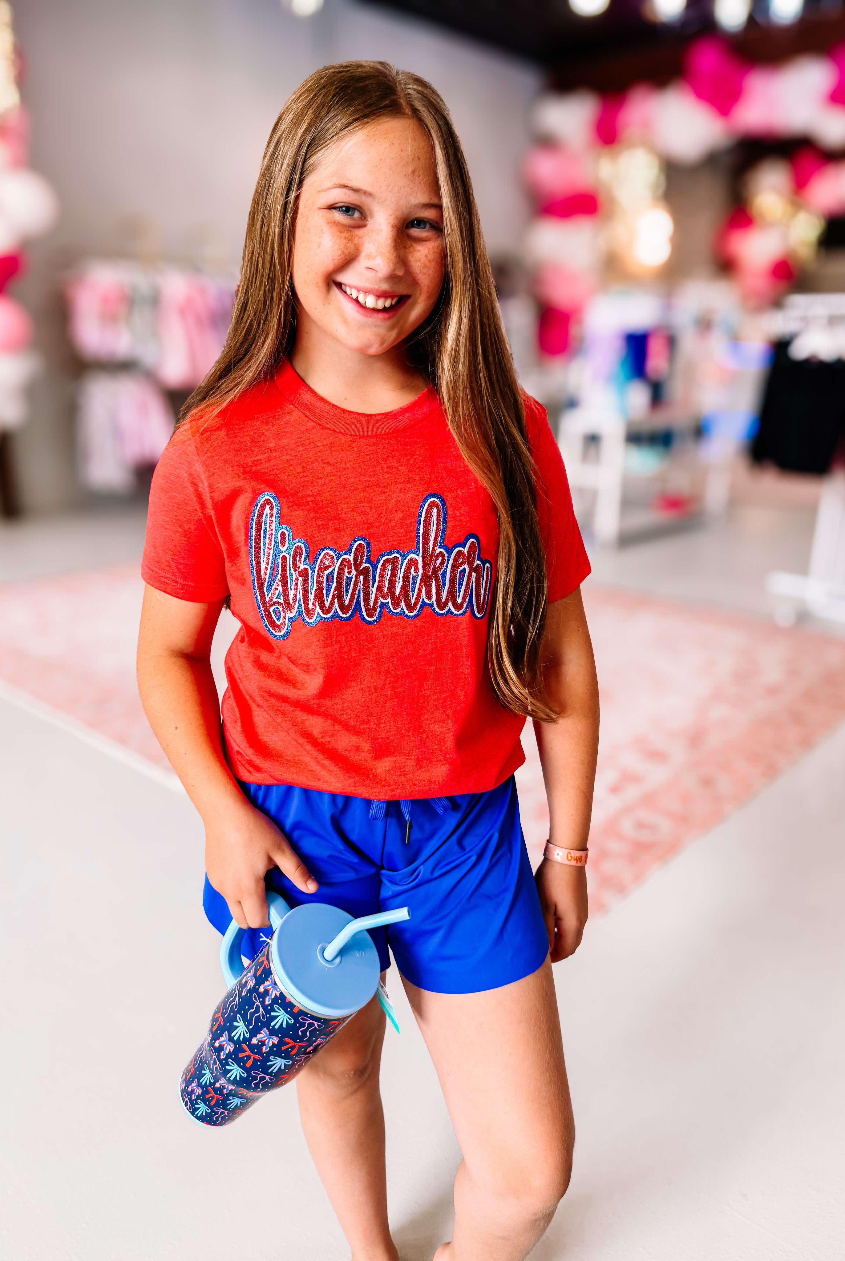 Charley Butterfly Shorts- Royal Blue-JAG Shorts-Dear Me Southern Boutique, located in DeRidder, Louisiana