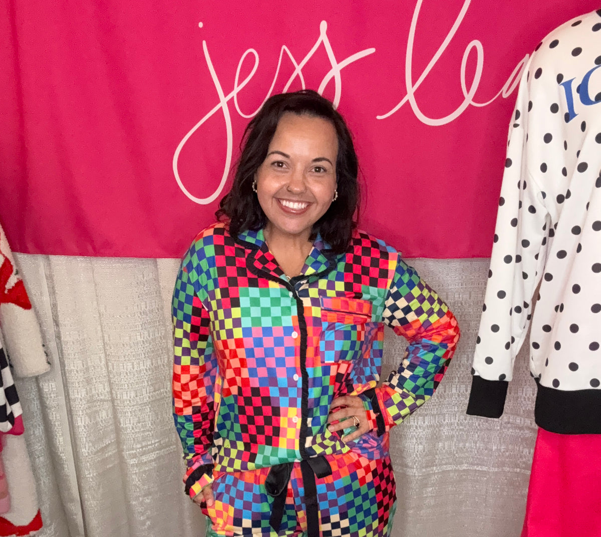 Check Me Out Ruffle Pajama Set-Presales-Dear Me Southern Boutique, located in DeRidder, Louisiana