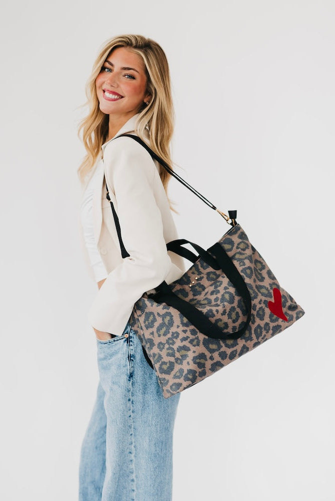 Chelsie Canvas Printed Tote-Presales-Dear Me Southern Boutique, located in DeRidder, Louisiana