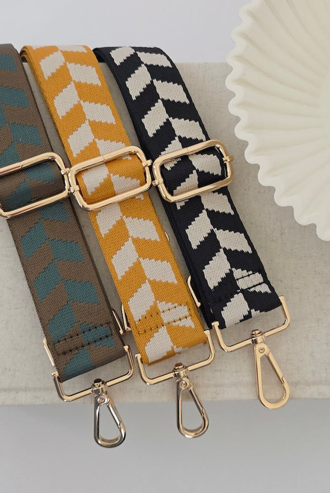 Cher Chevron Guitar Bag Strap-Straps-Dear Me Southern Boutique, located in DeRidder, Louisiana