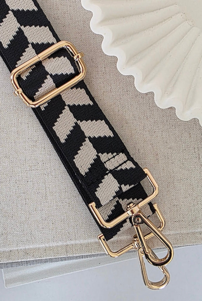Cher Chevron Guitar Bag Strap-Straps-Dear Me Southern Boutique, located in DeRidder, Louisiana