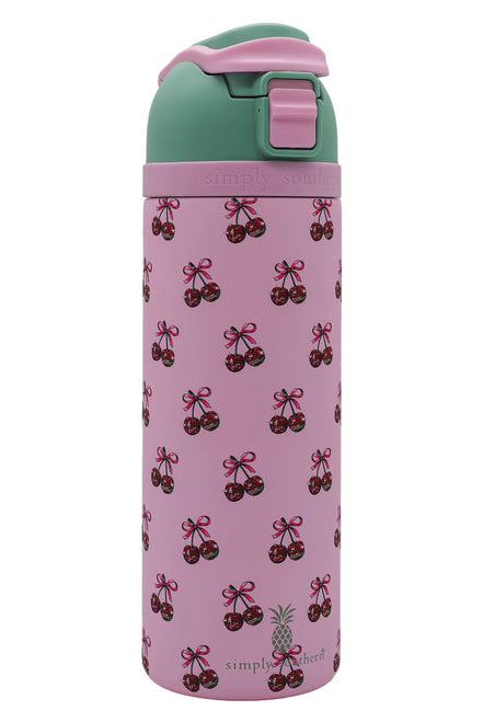 Cherry Bow-Water Bottle-Tumblers-Dear Me Southern Boutique, located in DeRidder, Louisiana