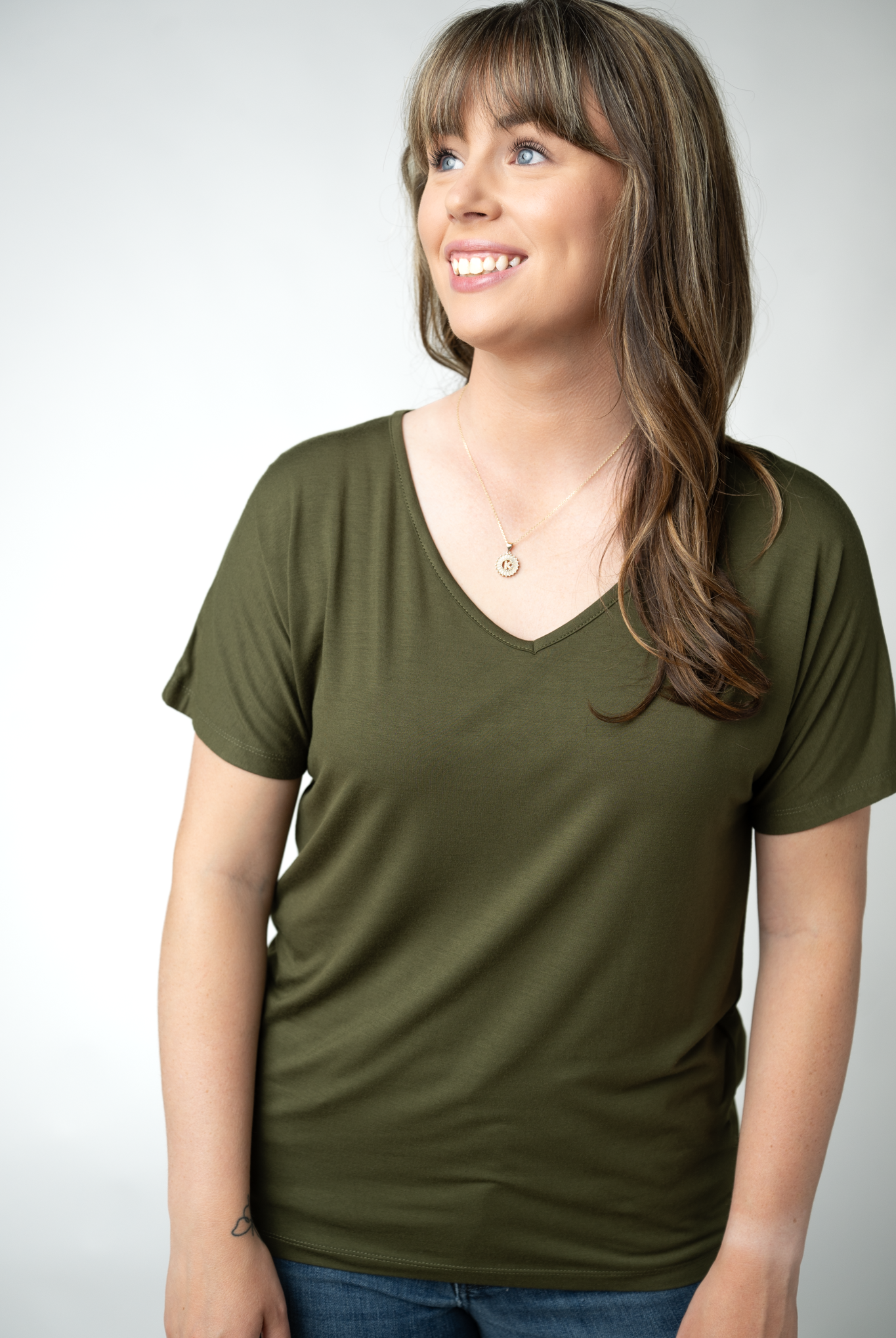 Chloe Cozy Top - Dark Olive-Tops-Dear Me Southern Boutique, located in DeRidder, Louisiana