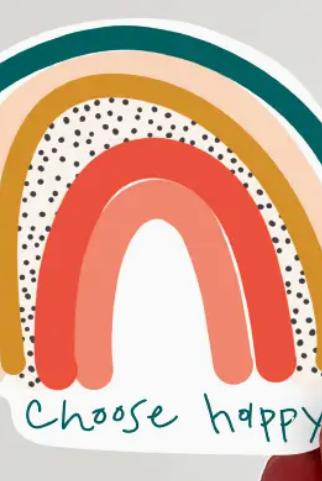 Choose Happy Vinyl Sticker-JAG Stickers-Dear Me Southern Boutique, located in DeRidder, Louisiana