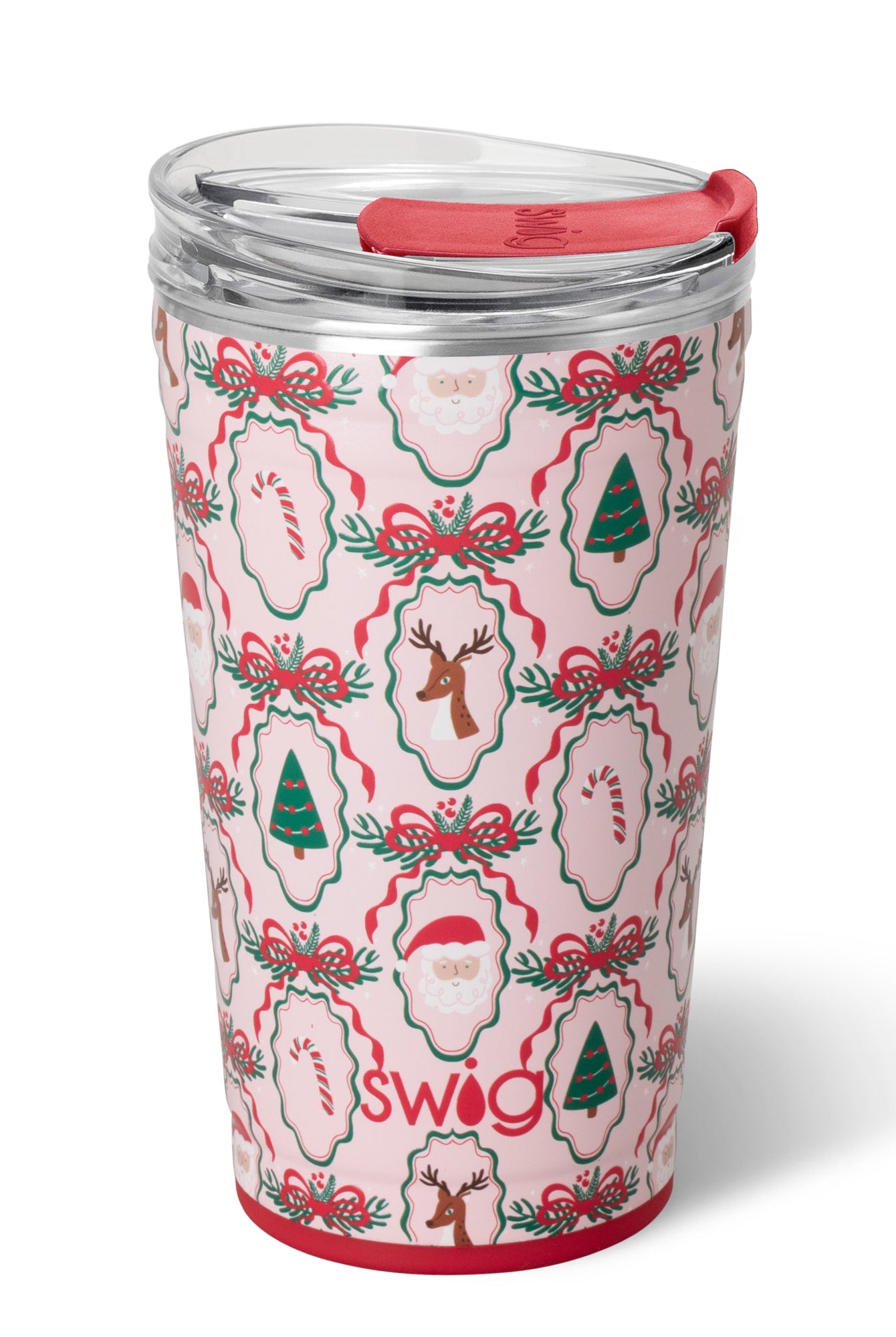Christmas Cameos Swig 24oz Party Cup-Wine + Cocktails-Dear Me Southern Boutique, located in DeRidder, Louisiana