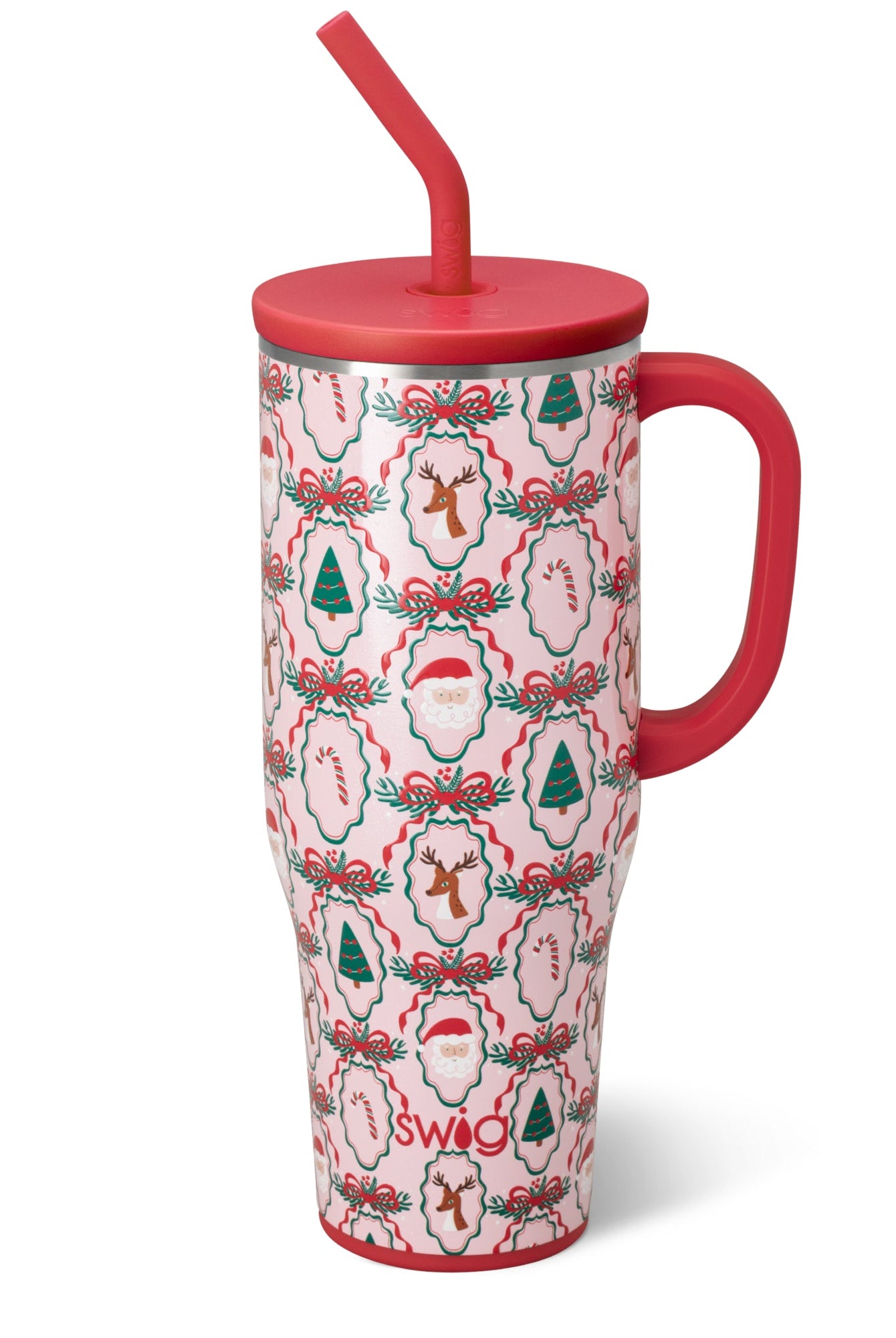 Christmas Cameos Swig Mega Mug 40oz-Travel Mugs-Dear Me Southern Boutique, located in DeRidder, Louisiana