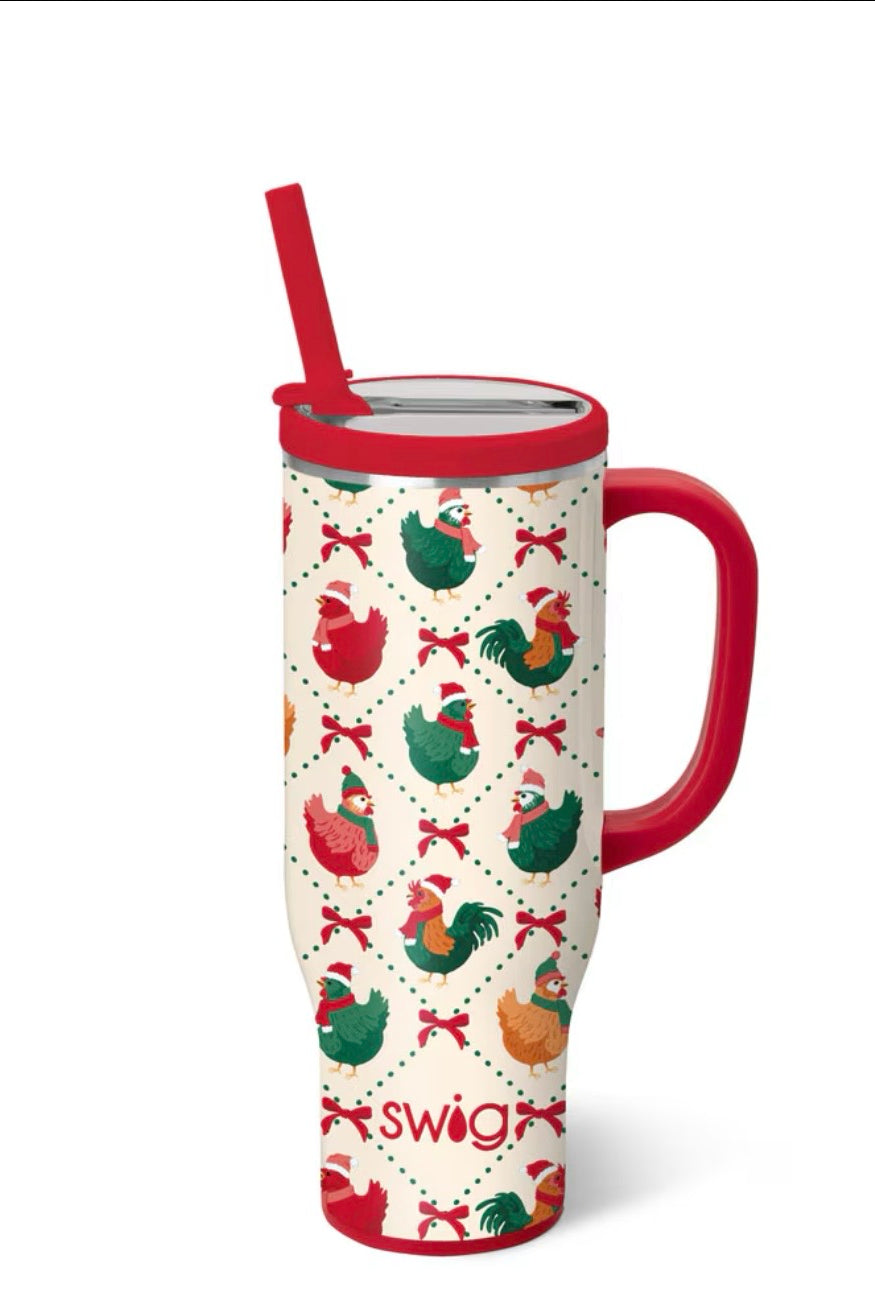 Christmas Coop Mega Mug 30oz-Drinkwear-Dear Me Southern Boutique, located in DeRidder, Louisiana