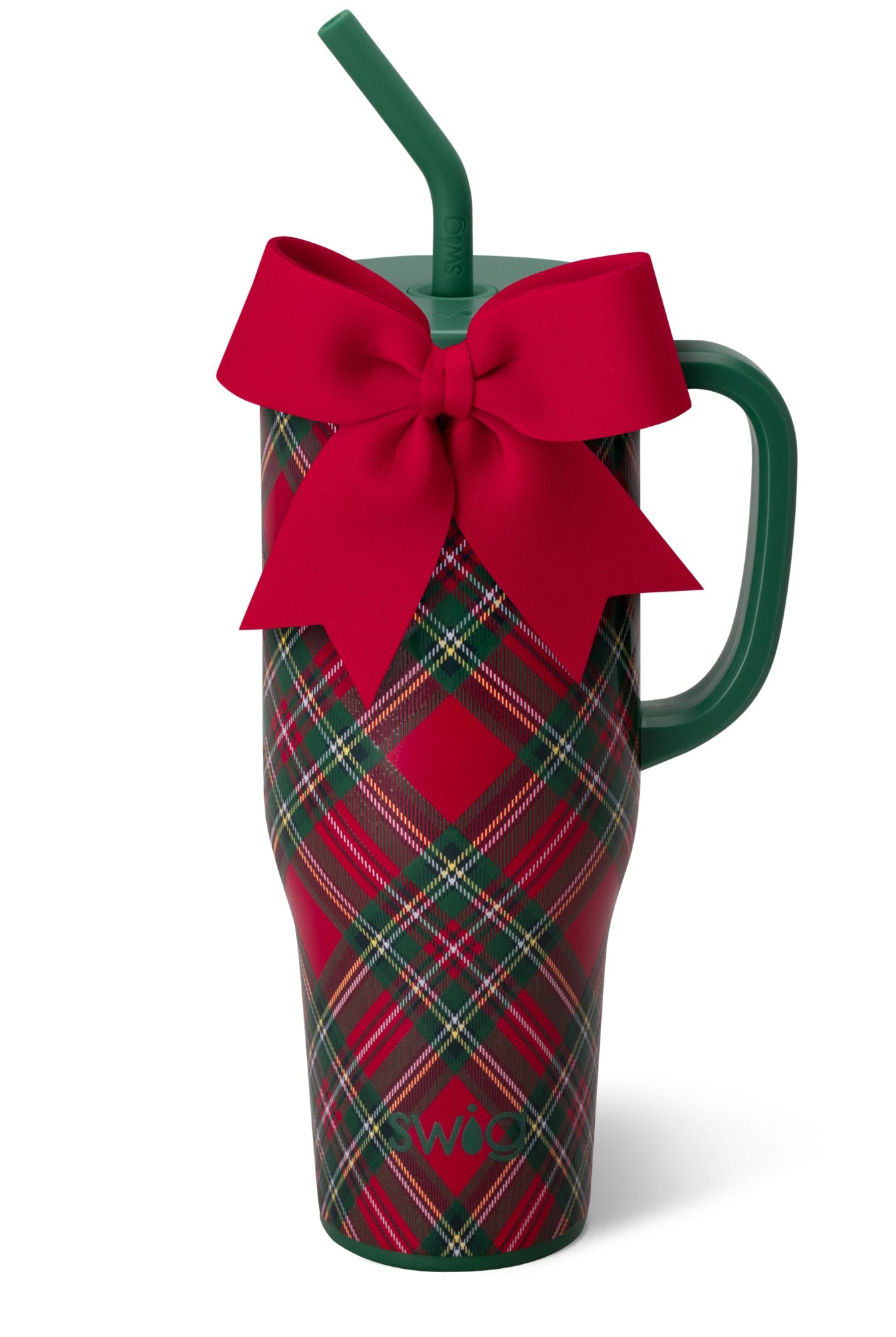Christmas Plaid Mega Mug 30oz-Travel Mugs-Dear Me Southern Boutique, located in DeRidder, Louisiana