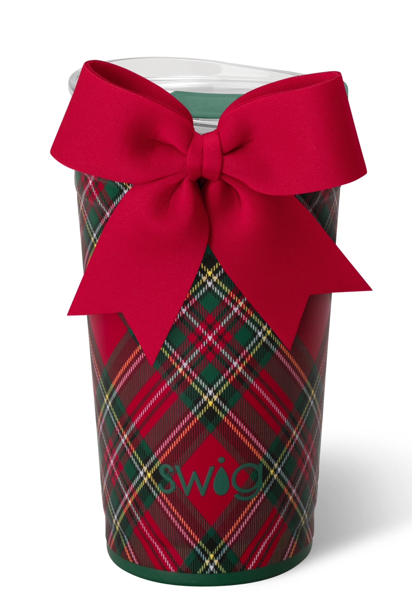 Christmas Plaid Swig 24oz Party Cup-Wine + Cocktails-Dear Me Southern Boutique, located in DeRidder, Louisiana