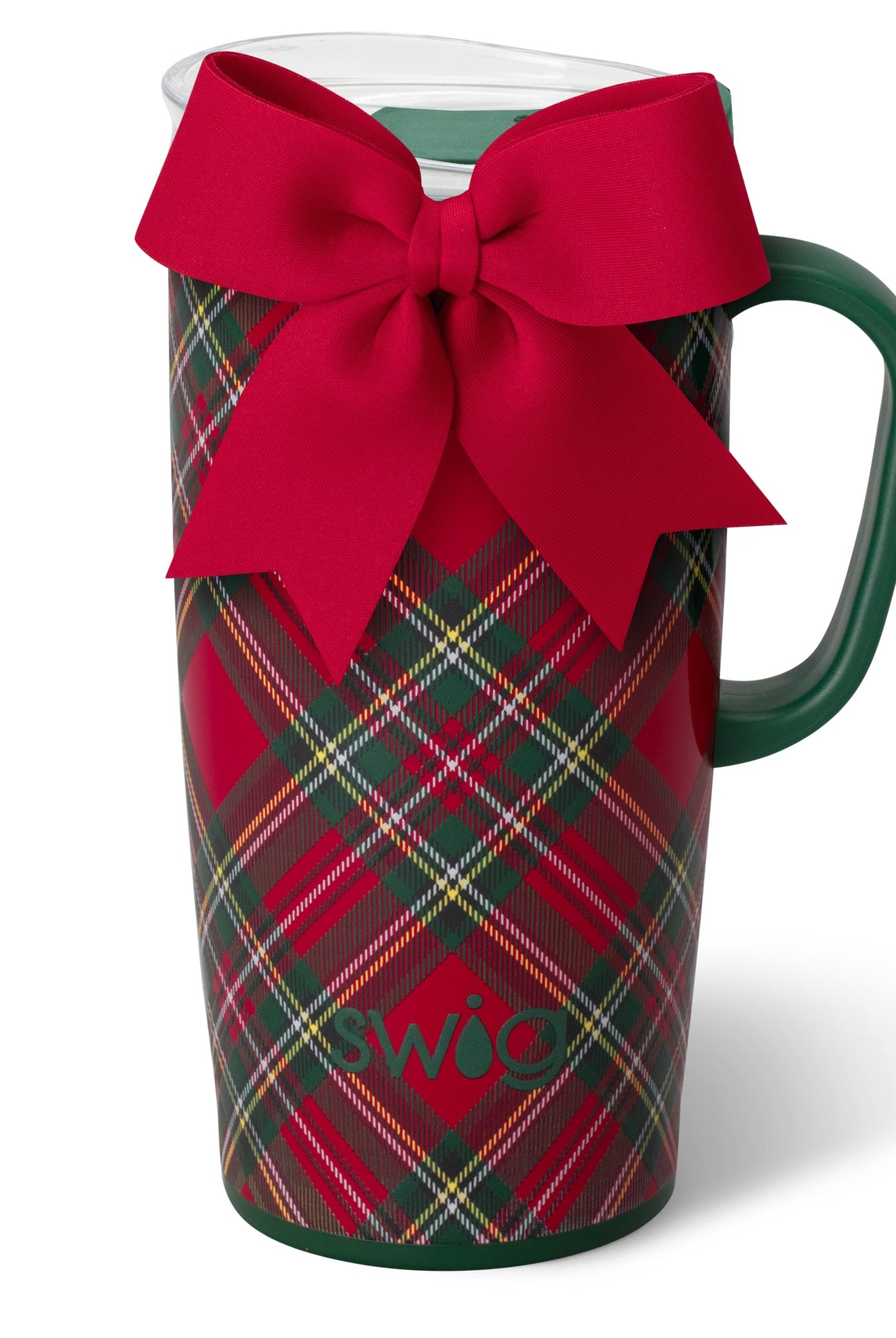Christmas Plaid Travel Mug 22oz-Travel Mugs-Dear Me Southern Boutique, located in DeRidder, Louisiana