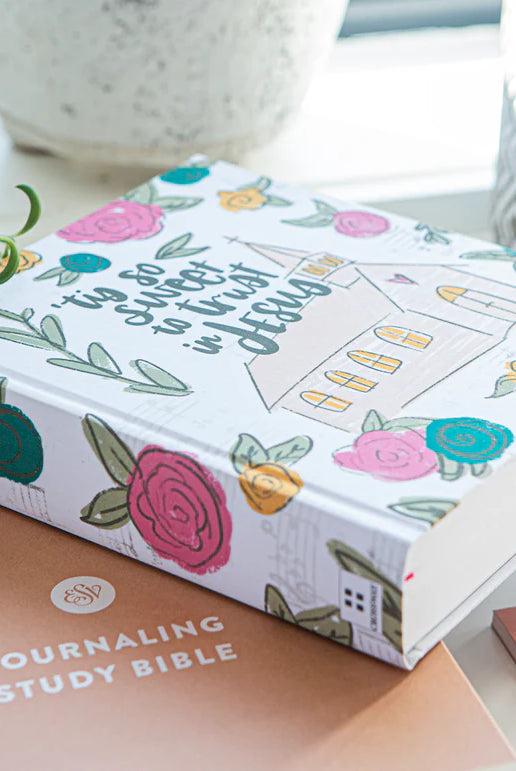 Church Floral ESV Journaling Study Bible-Other Accessories-Dear Me Southern Boutique, located in DeRidder, Louisiana