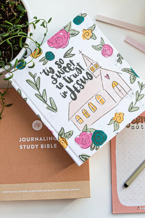 Church Floral ESV Journaling Study Bible-Other Accessories-Dear Me Southern Boutique, located in DeRidder, Louisiana