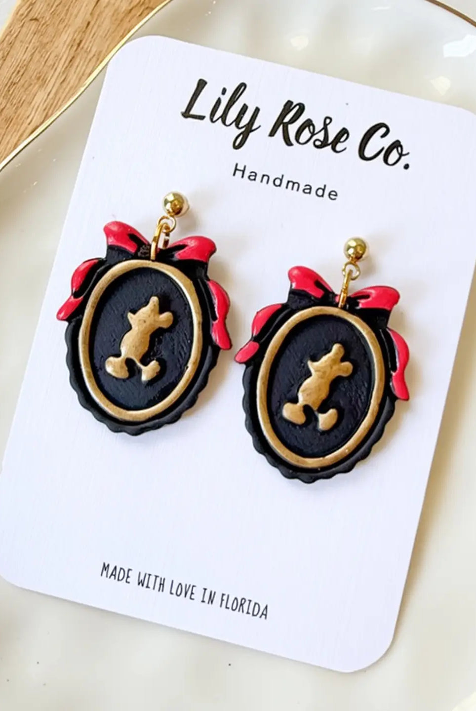 Classic Mouse Silhouette Style-Jewelry - Earrings-Dear Me Southern Boutique, located in DeRidder, Louisiana