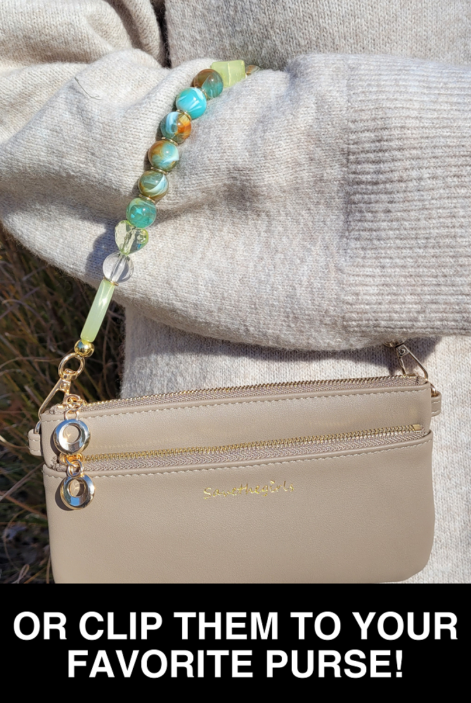 Clip & Go Beaded Wristlet Nina Collection-Bags/Purses-Dear Me Southern Boutique, located in DeRidder, Louisiana