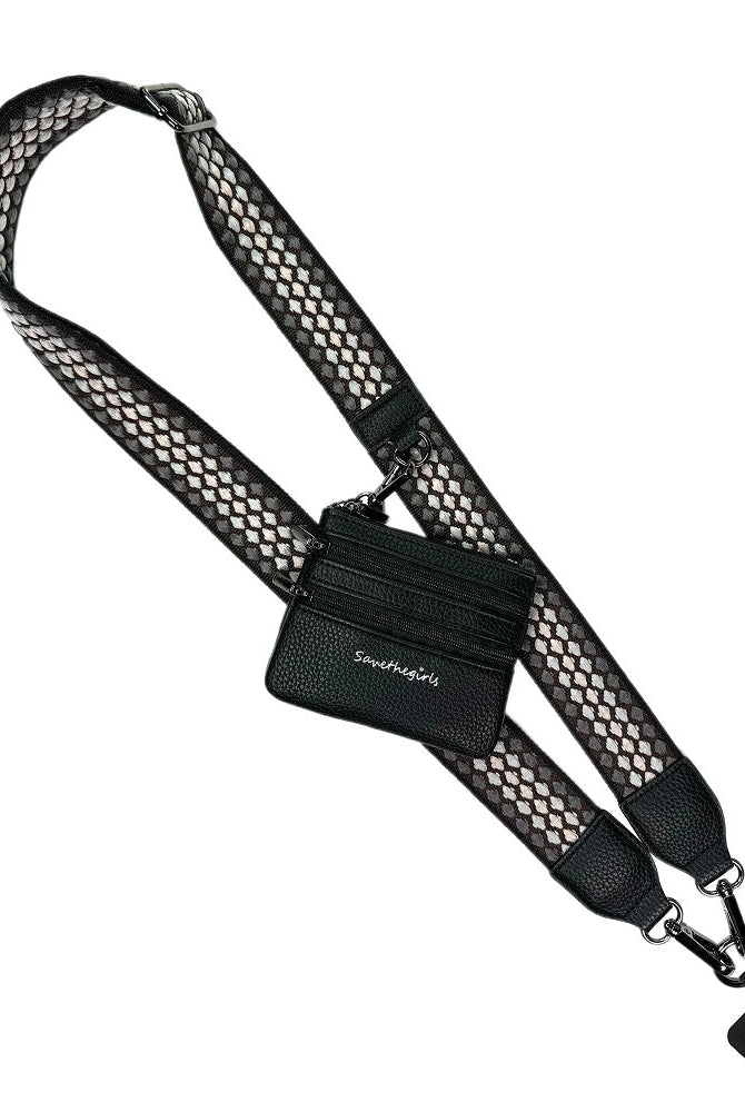 Clip & Go Strap w/Zippered Pouch- 4 Color Options-Phone Accessories-Dear Me Southern Boutique, located in DeRidder, Louisiana