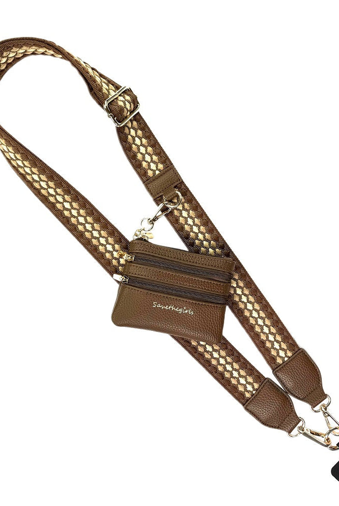 Clip & Go Strap w/Zippered Pouch- 4 Color Options-Phone Accessories-Dear Me Southern Boutique, located in DeRidder, Louisiana