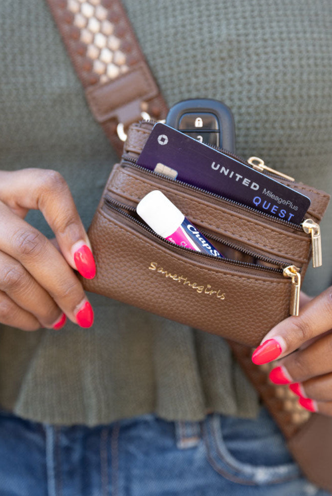 Clip & Go Strap w/Zippered Pouch- 4 Color Options-Phone Accessories-Dear Me Southern Boutique, located in DeRidder, Louisiana