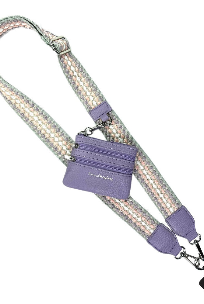 Clip & Go Strap w/Zippered Pouch- 4 Color Options-Phone Accessories-Dear Me Southern Boutique, located in DeRidder, Louisiana