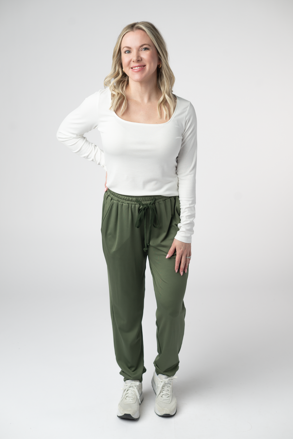 Cloud Joggers - Olive-Loungewear/Pajamas-Dear Me Southern Boutique, located in DeRidder, Louisiana