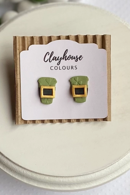 Coffee Lover Clay Studs-Earrings-Dear Me Southern Boutique, located in DeRidder, Louisiana