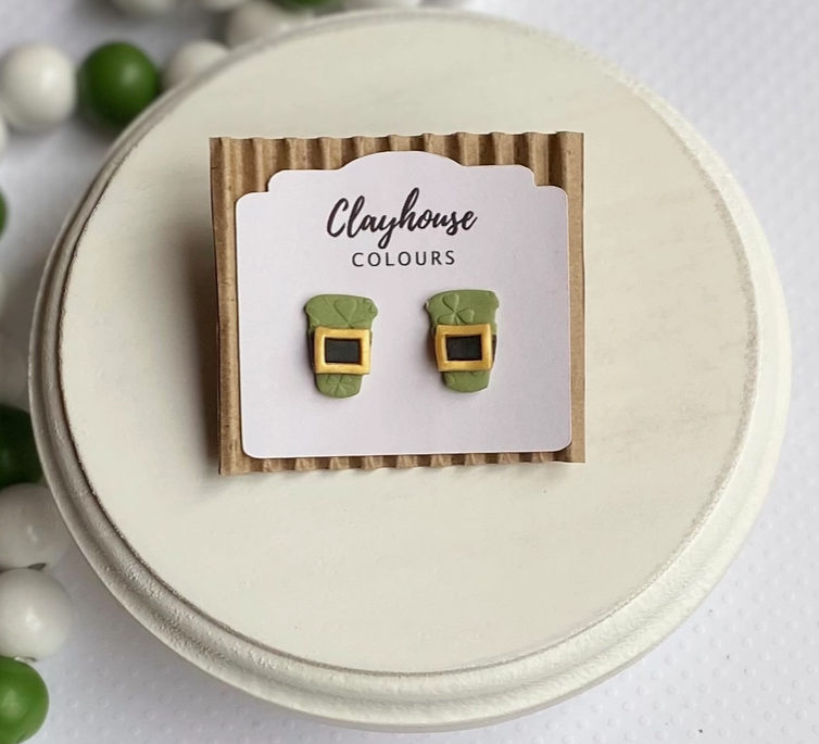 Coffee Lover Clay Studs-Earrings-Dear Me Southern Boutique, located in DeRidder, Louisiana