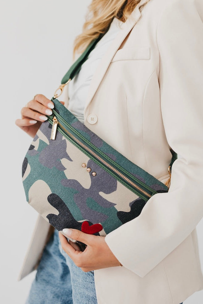 Colby Canvas Printed Bum Bag-Presales-Dear Me Southern Boutique, located in DeRidder, Louisiana