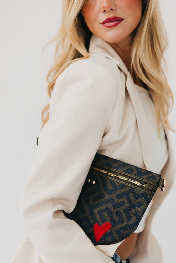 Colby Canvas Printed Bum Bag-Presales-Dear Me Southern Boutique, located in DeRidder, Louisiana