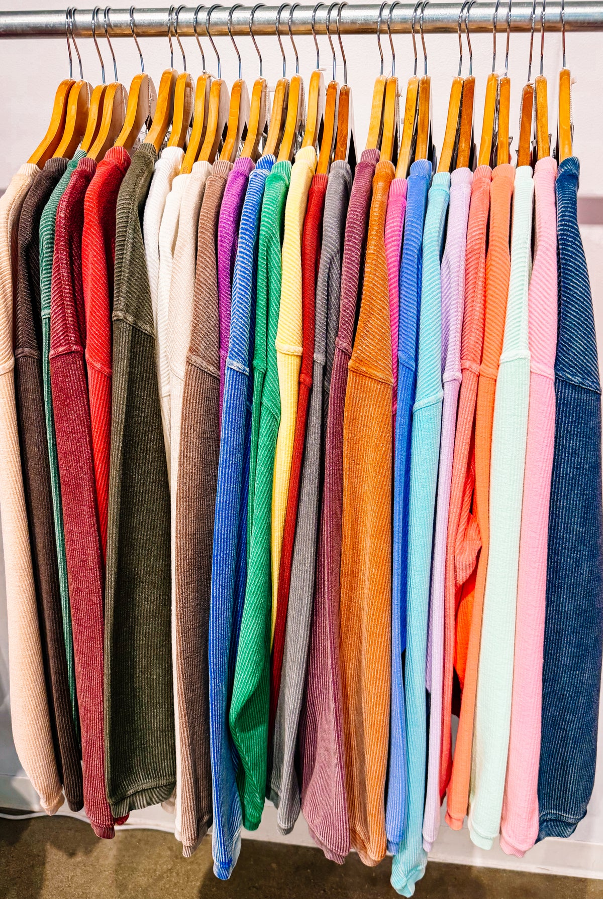 Corded Crew Top-Presales-Dear Me Southern Boutique, located in DeRidder, Louisiana