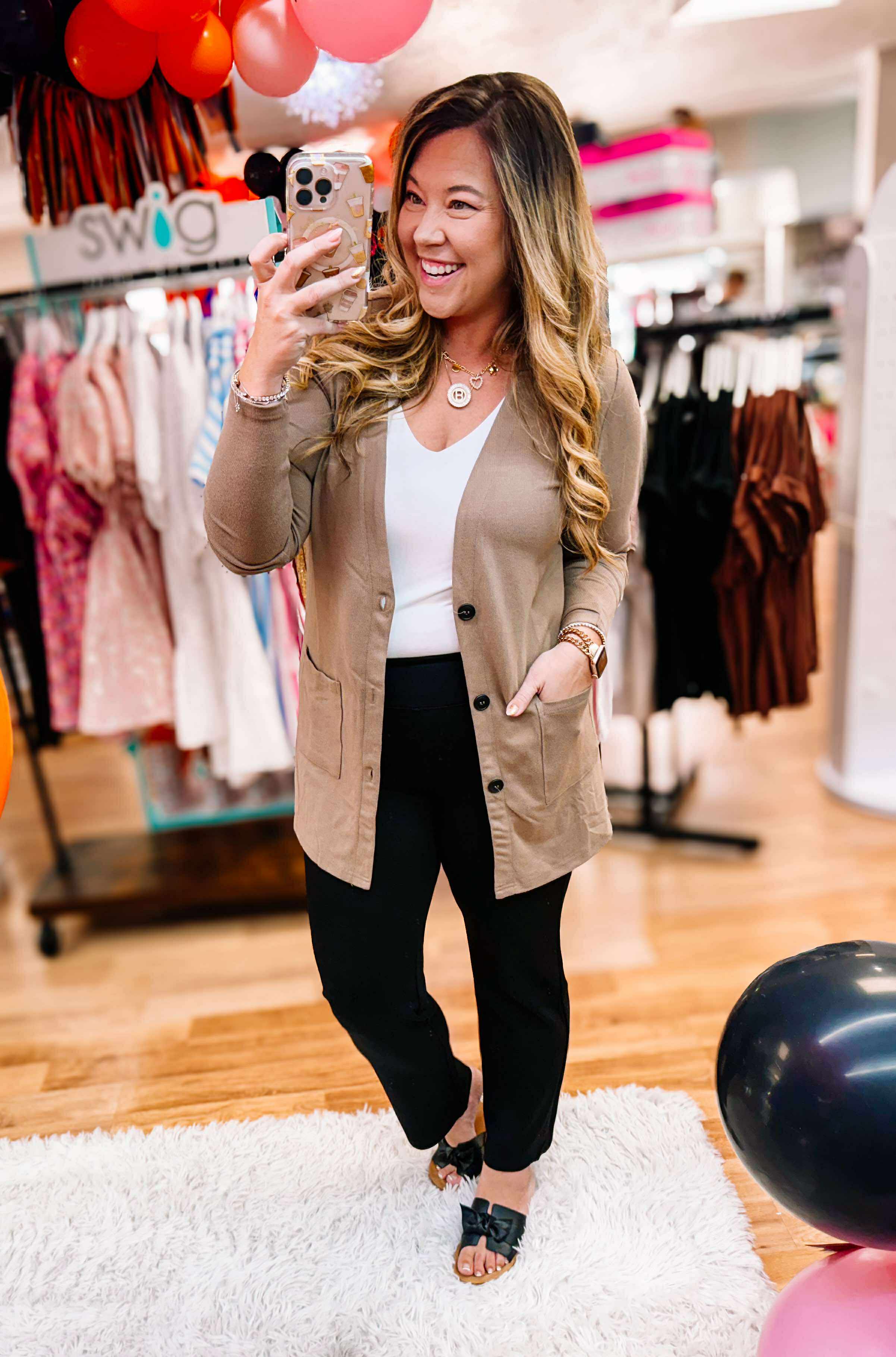 Cori Cardigan - Cocoa-Cardigans-Dear Me Southern Boutique, located in DeRidder, Louisiana