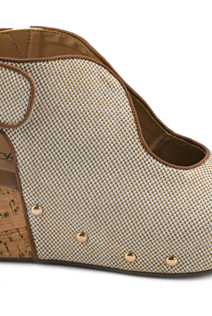 Corkys Frisky-Bourbon Combo-Wedges-Dear Me Southern Boutique, located in DeRidder, Louisiana