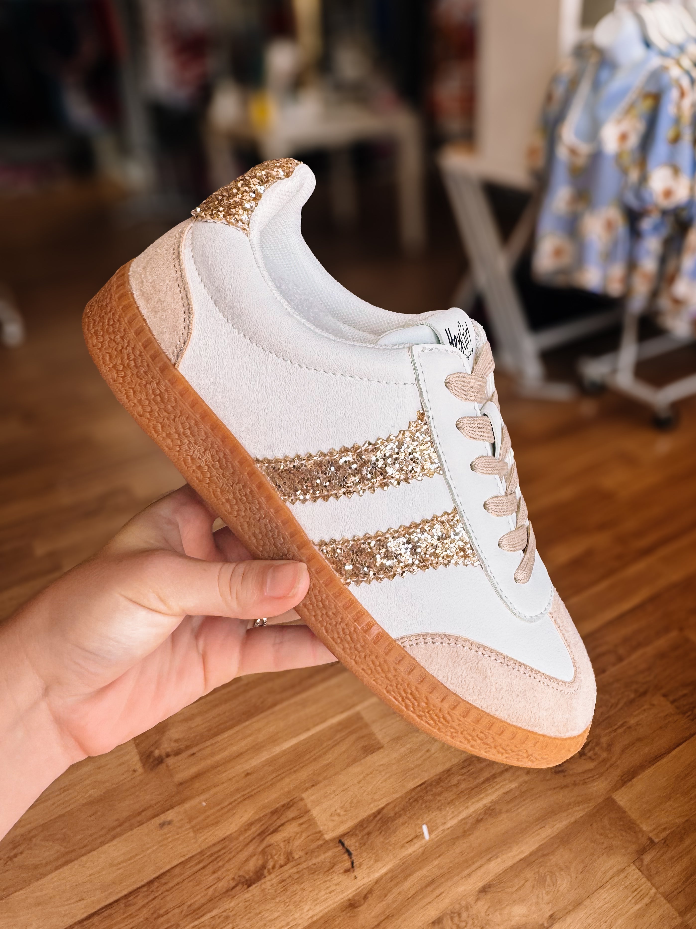 Corkys Heads Up- Gold Glitter-Dear Me Southern Boutique, located in DeRidder, Louisiana
