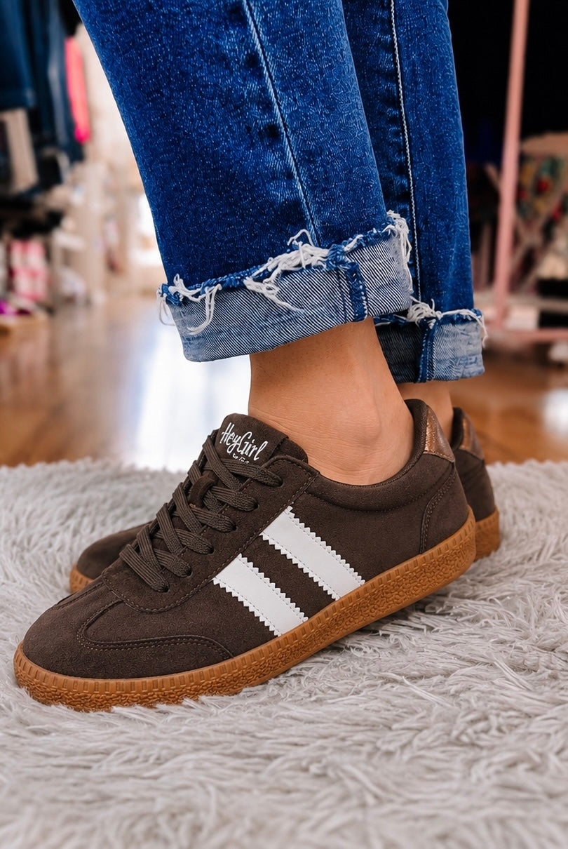 Corkys Heads Up Sneakers - Chocolate-Dear Me Southern Boutique, located in DeRidder, Louisiana