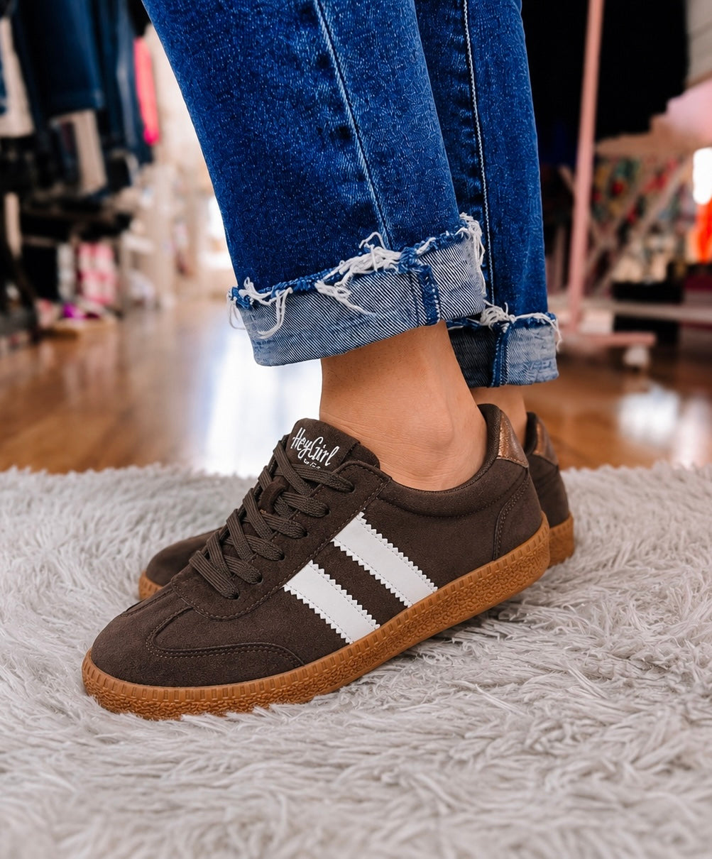Corkys Heads Up Sneakers - Chocolate-Dear Me Southern Boutique, located in DeRidder, Louisiana