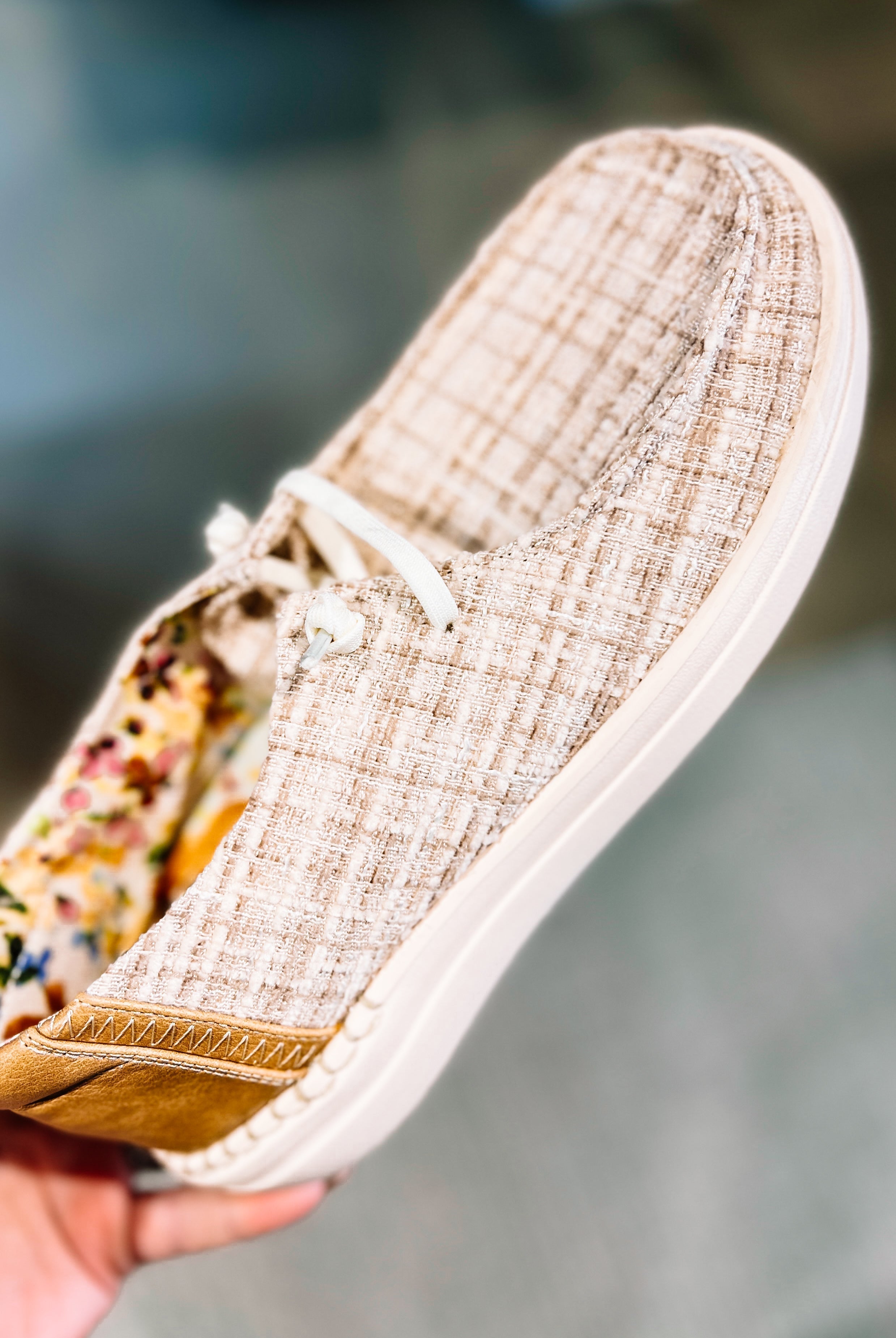 Corkys Kayak Tweed - Sand-Final Sale-Slip-Ons-Dear Me Southern Boutique, located in DeRidder, Louisiana