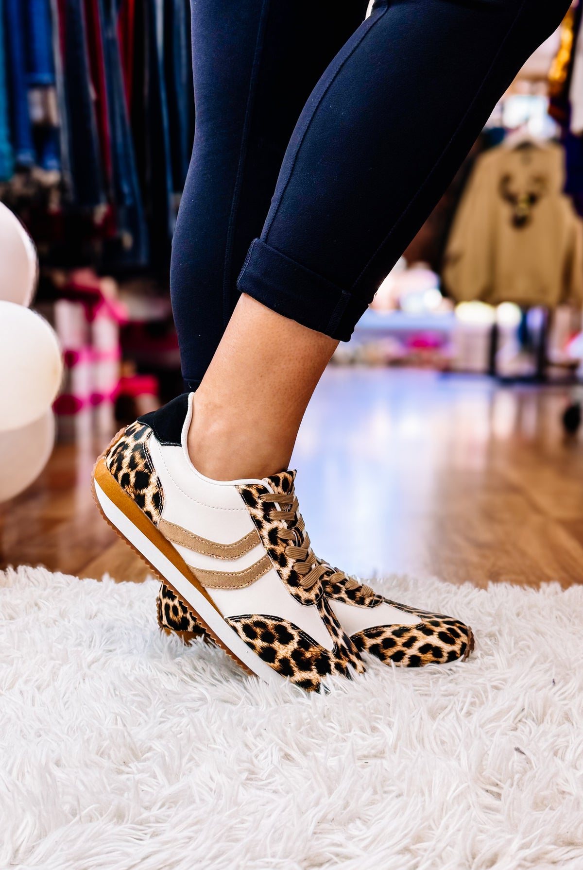 Corkys Kickoff Leopard Sneakers-Shoes-Dear Me Southern Boutique, located in DeRidder, Louisiana