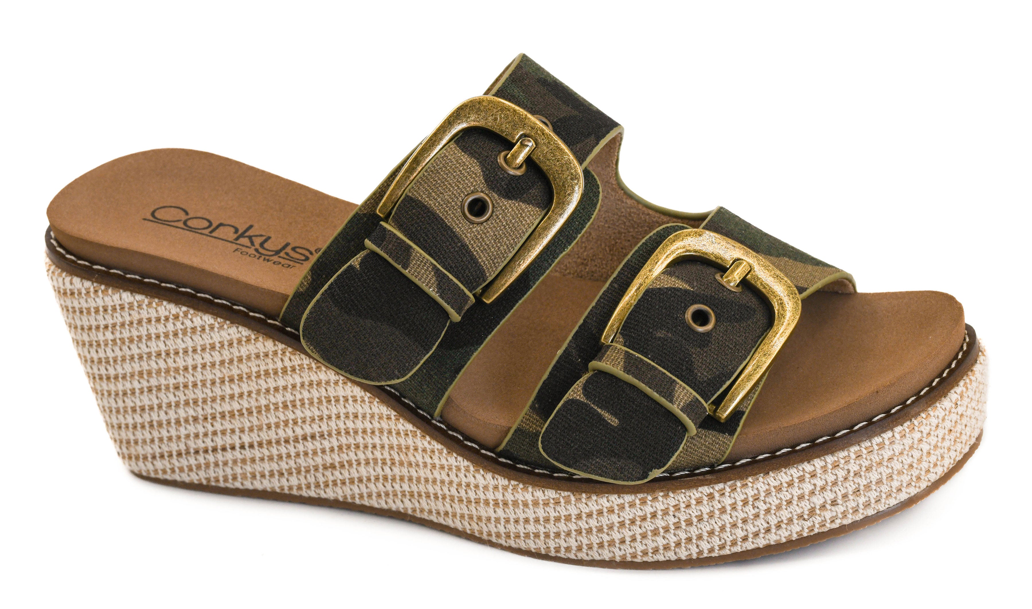Corkys Manifest - Camo-Wedges-Dear Me Southern Boutique, located in DeRidder, Louisiana
