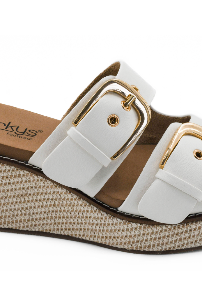 Corkys Manifest - Ivory-Wedges-Dear Me Southern Boutique, located in DeRidder, Louisiana