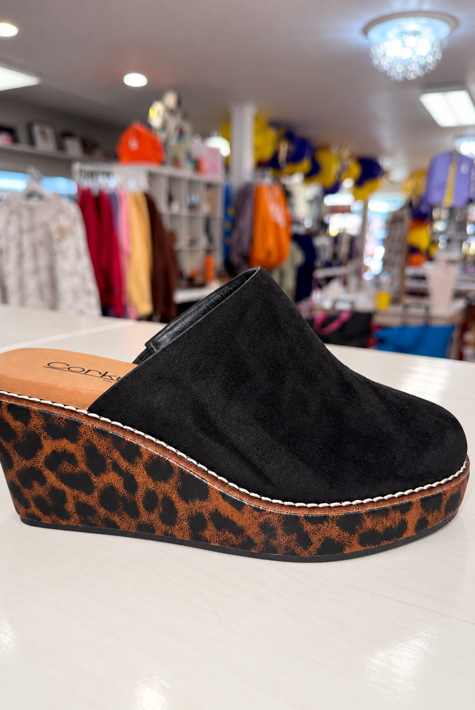 Corkys Maybe Later Wedges - Black-Shoes-Dear Me Southern Boutique, located in DeRidder, Louisiana