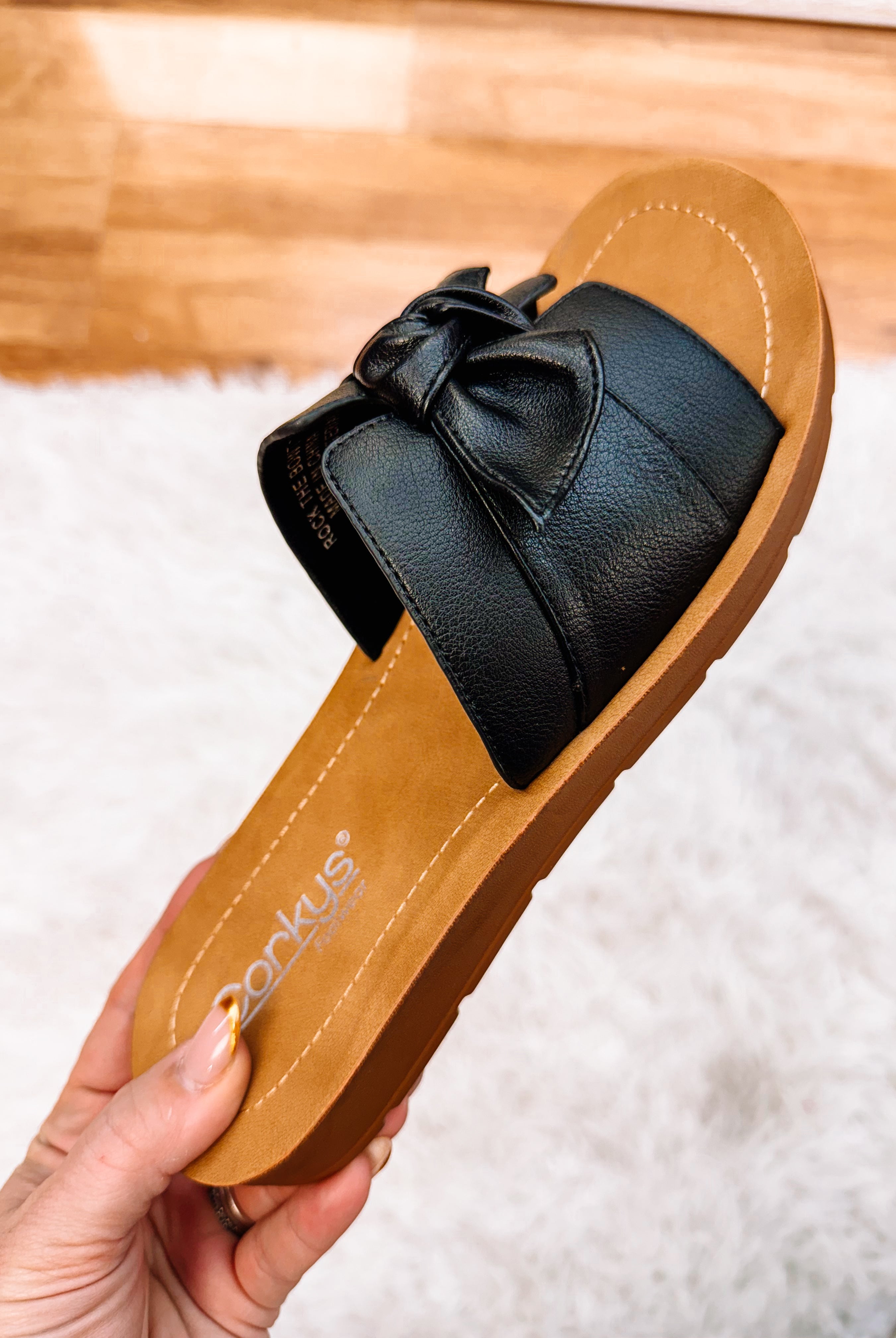 Corky's Rock The Bowt Sandal - Black-Sandals-Dear Me Southern Boutique, located in DeRidder, Louisiana