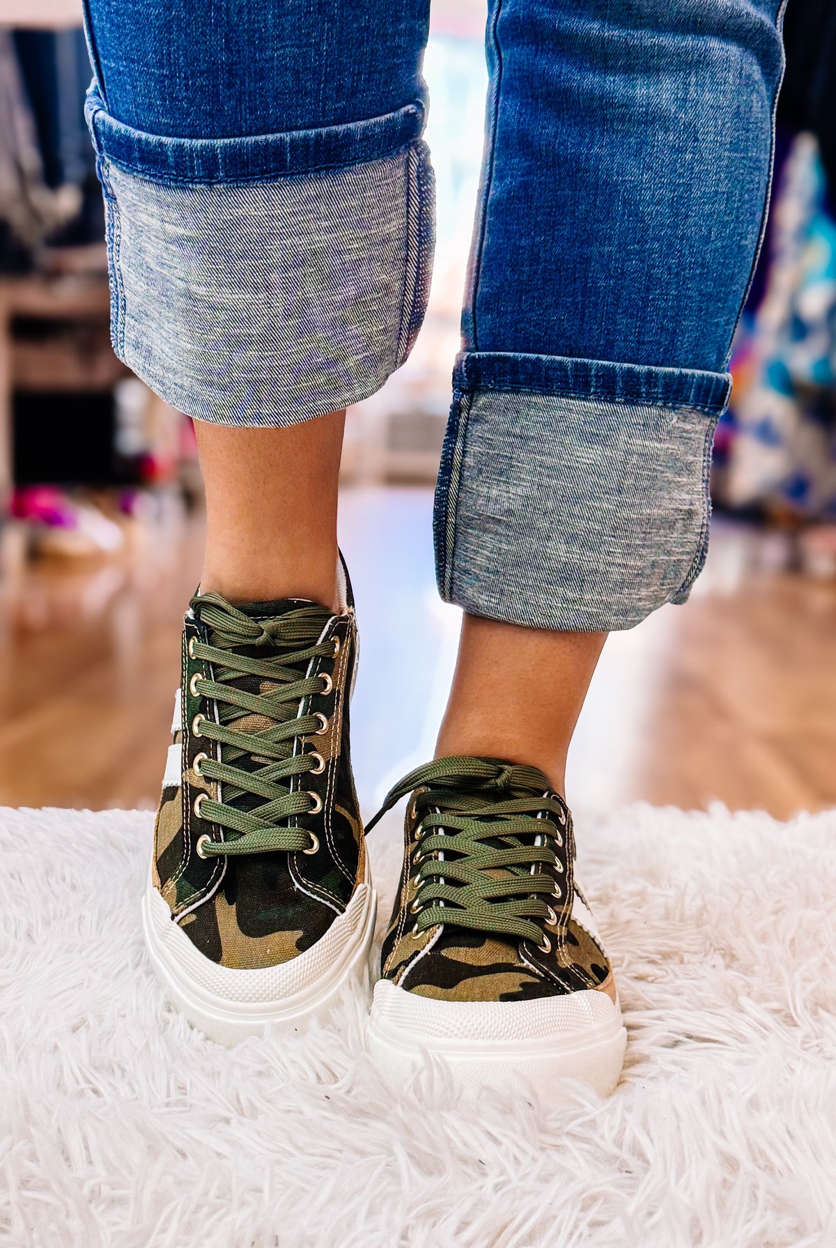 Corkys That's Her Camo Sneakers-Shoes-Dear Me Southern Boutique, located in DeRidder, Louisiana