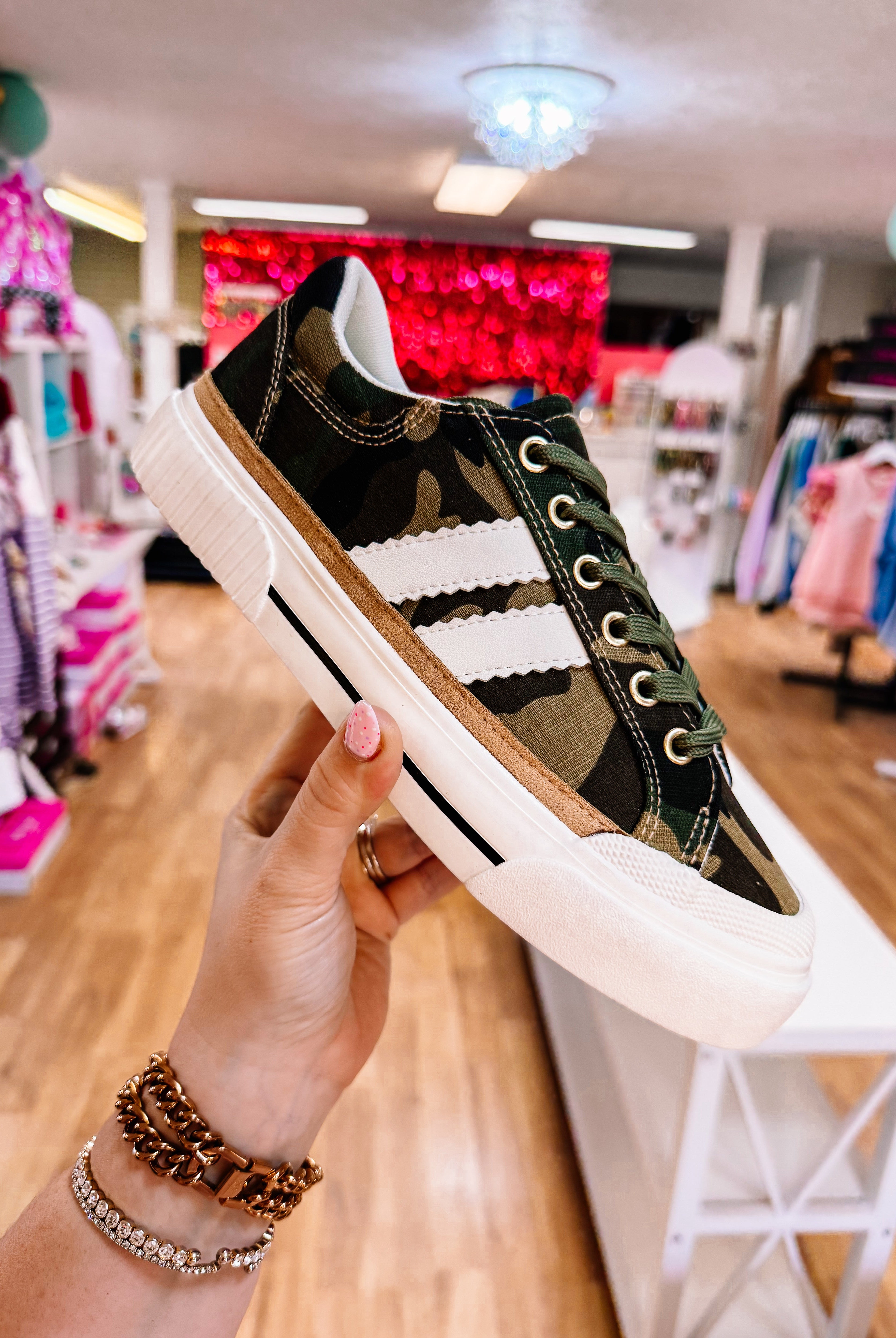 Corkys That's Her Camo Sneakers-Sneakers-Dear Me Southern Boutique, located in DeRidder, Louisiana