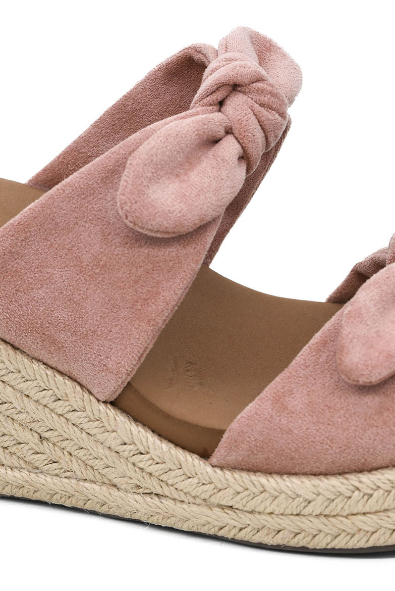 Corkys Tie The Knot Wedges - Blush-Wedges-Dear Me Southern Boutique, located in DeRidder, Louisiana