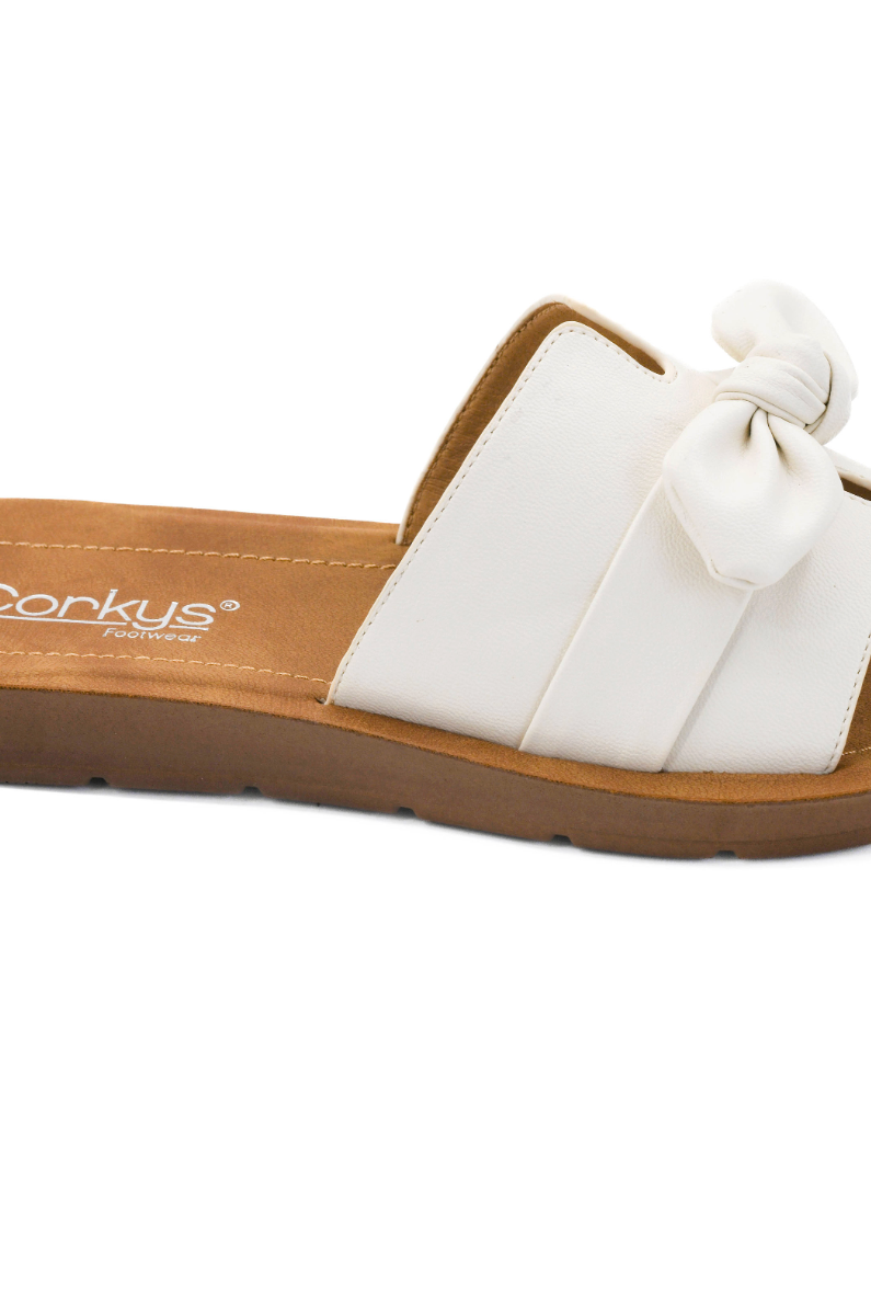 Corkys Too Cute Sandals - Ivory-Sandals-Dear Me Southern Boutique, located in DeRidder, Louisiana